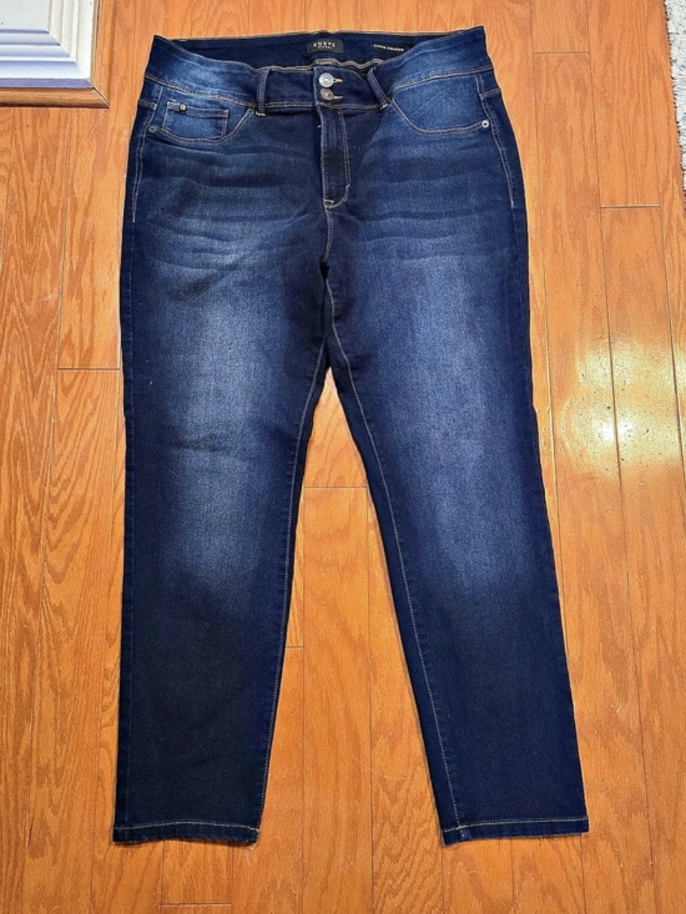 Curve Appeal Curve Creator Jeans Blue Waist 16 (33)